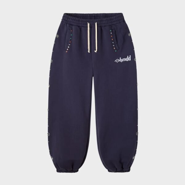 HMDD FLOWER STUDDED SCRUNCH SWEATS