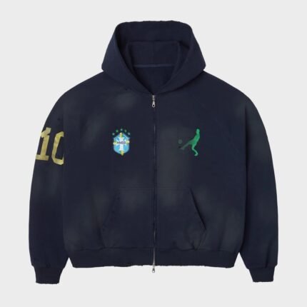 HMDD L&F BRASIL ZIP UP (DESTROYED NAVY)