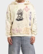 HMDD SKETCH HOODIE Model Back Zoom