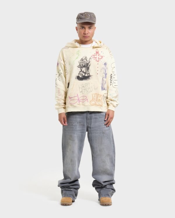 HMDD SKETCH HOODIE Model Front