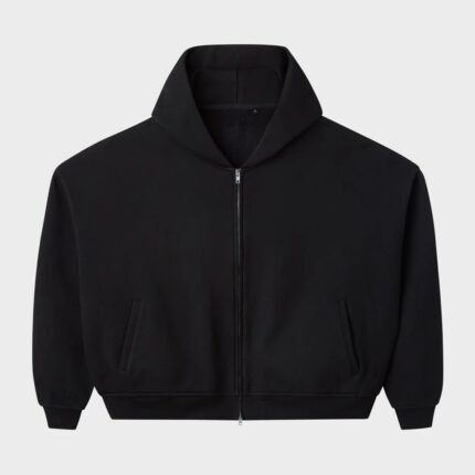 HMDD ZIP UP BLACK BLANK