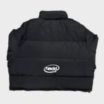 Hmdd Black Puffer Jacket Back