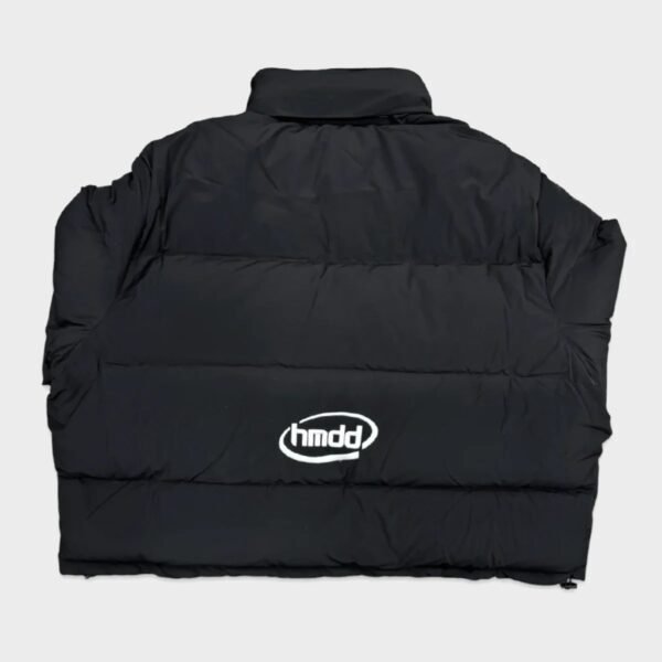 Hmdd Black Puffer Jacket Back