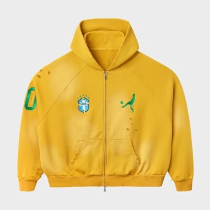 Hmdd Zip Yellow Hoodie